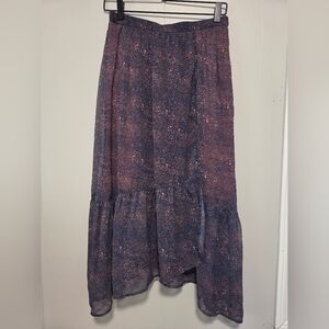 AE Studio Cheetah Print High Low Skirt